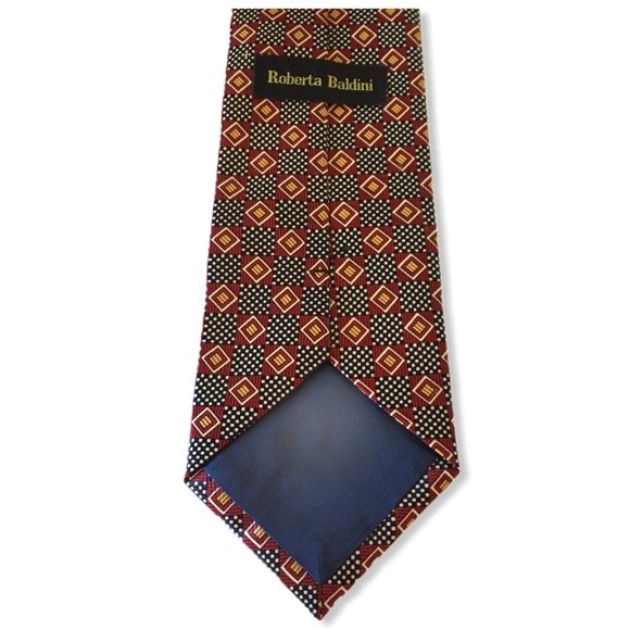 🌞3/25 Roberta Baldini | Men's Tie Red White gold - Picture 3 of 4